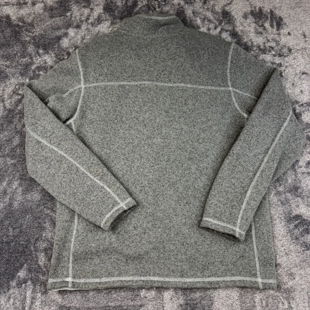 The North Face Fleece Pullover Mens XL Gray Gordon Lyons 1/4 Zip Sweater Jacket